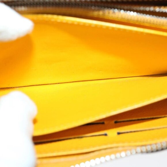 LOUIS VUITTON Epi Zippy Wallet Long Wallet Yellow M60309 LV Auth im454 - Picture 13 of 16